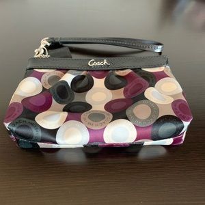 COACH Wristlet Purple and Black